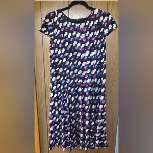 Jessica Howard Black Printed Summer Dress Size 12